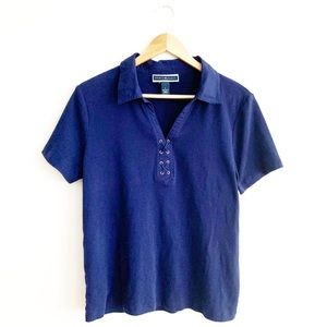 Karen Scott Navy Blue Polo